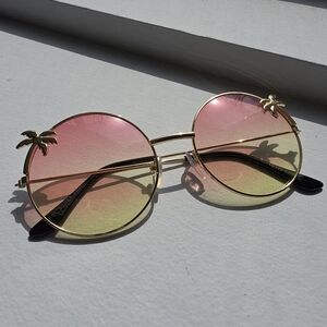 Gold Palm Tree Sunglasses